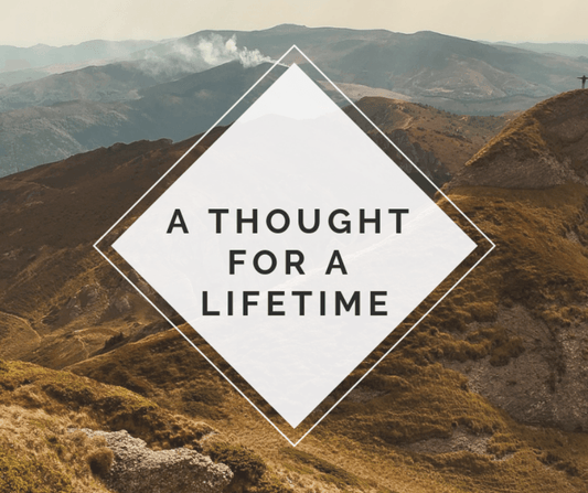A thought for a Lifetime - In The Lab