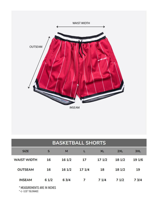 Bulls Red Pinstripe Shorts - In The Lab