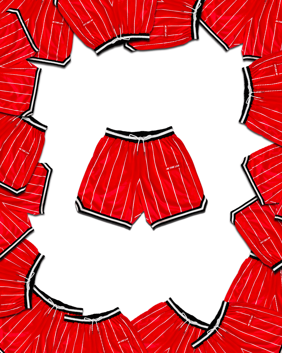 Bulls top pinstripe shorts